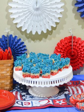 4th of july rice krispies treats