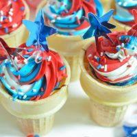4th of july cupcakes