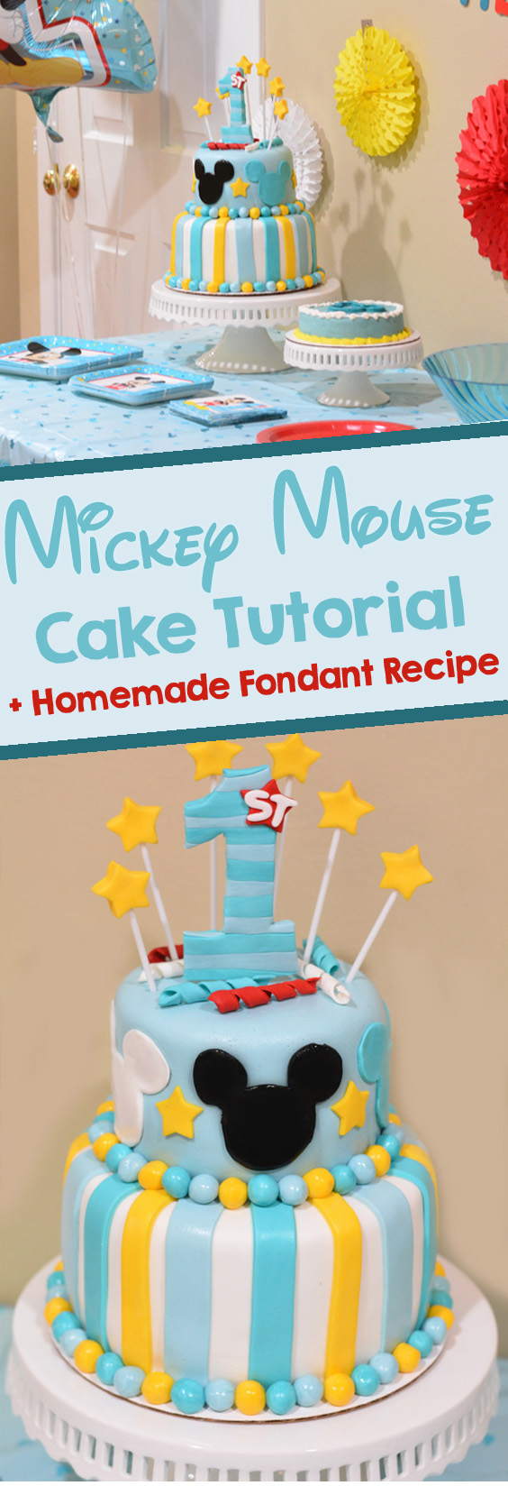 How to make a Mickey Cake Tutorial