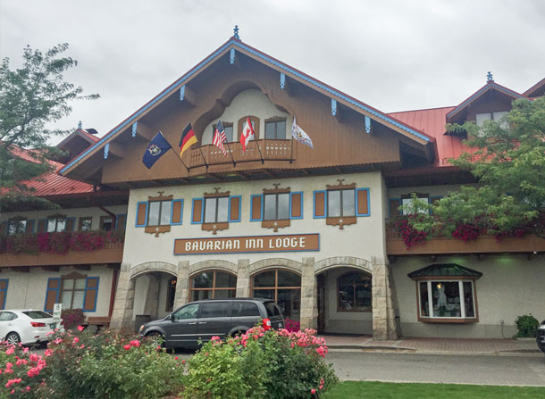 front of bavarian inn lodge