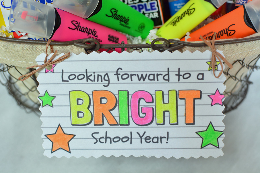 looking forward to a bright school year teacher gift