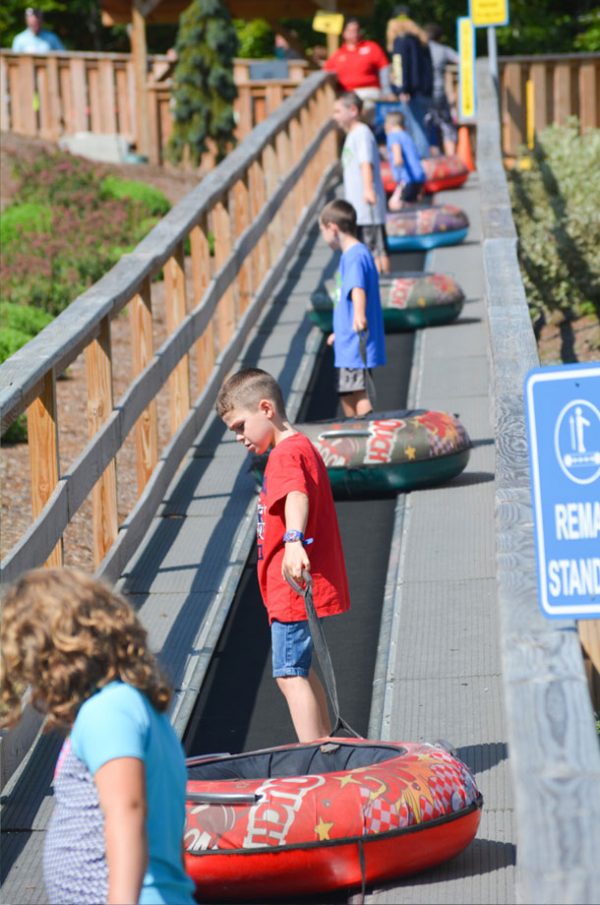 santas village tube ride