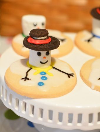 melting snowman cookies