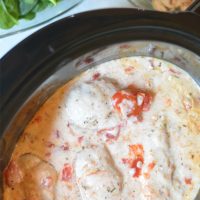 crock pot creamy garlic chicken