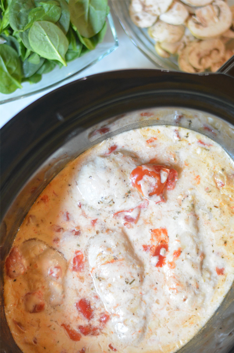 crock pot creamy garlic chicken