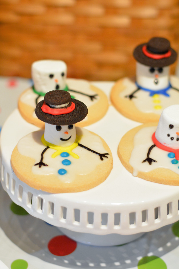 melted snowman cookies