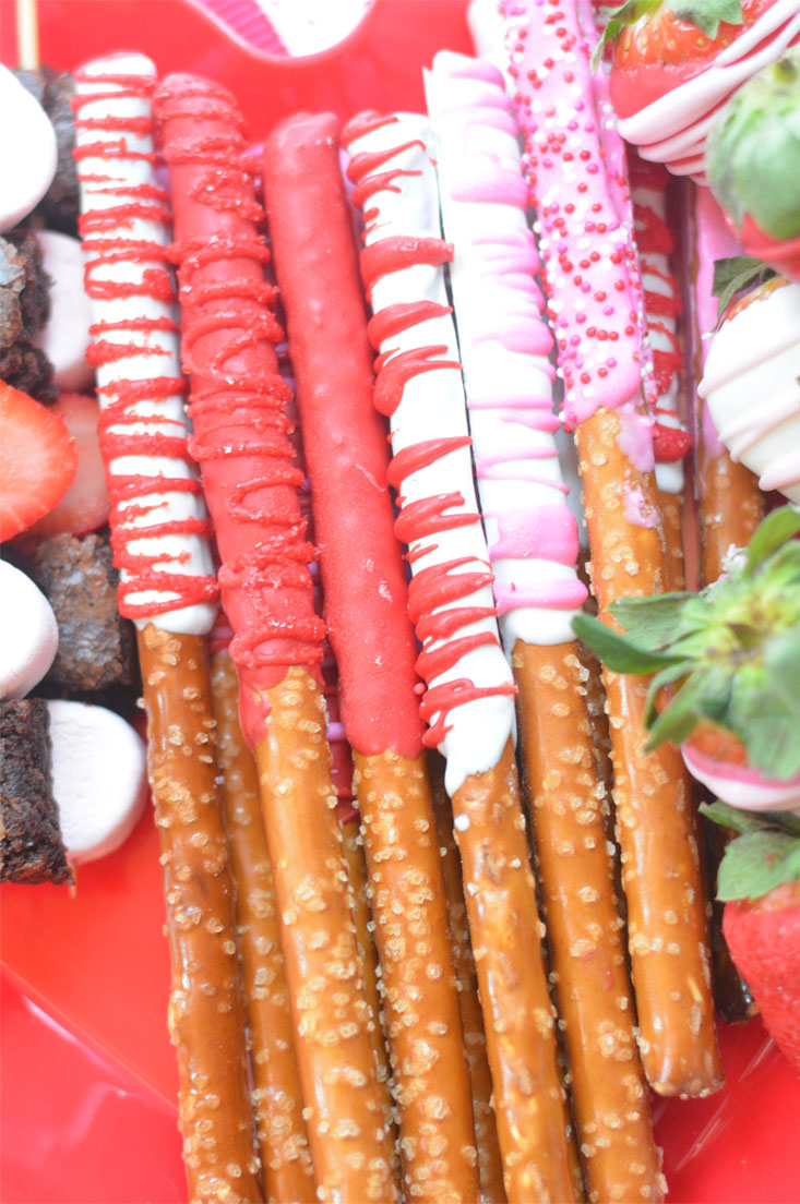 valentines chocolate covered pretzels