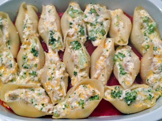 chicken alfredo stuffed shells 2