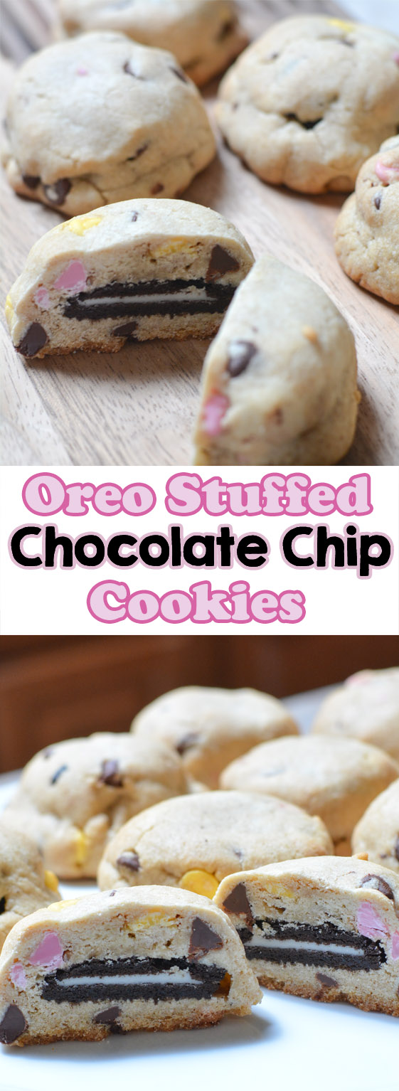 Oreo Stuffed Chocolate Chip Cookies