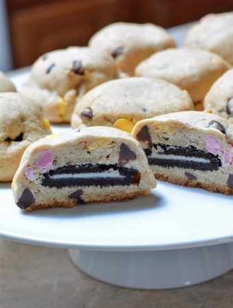 oreo stuffed chocolate chip cookies