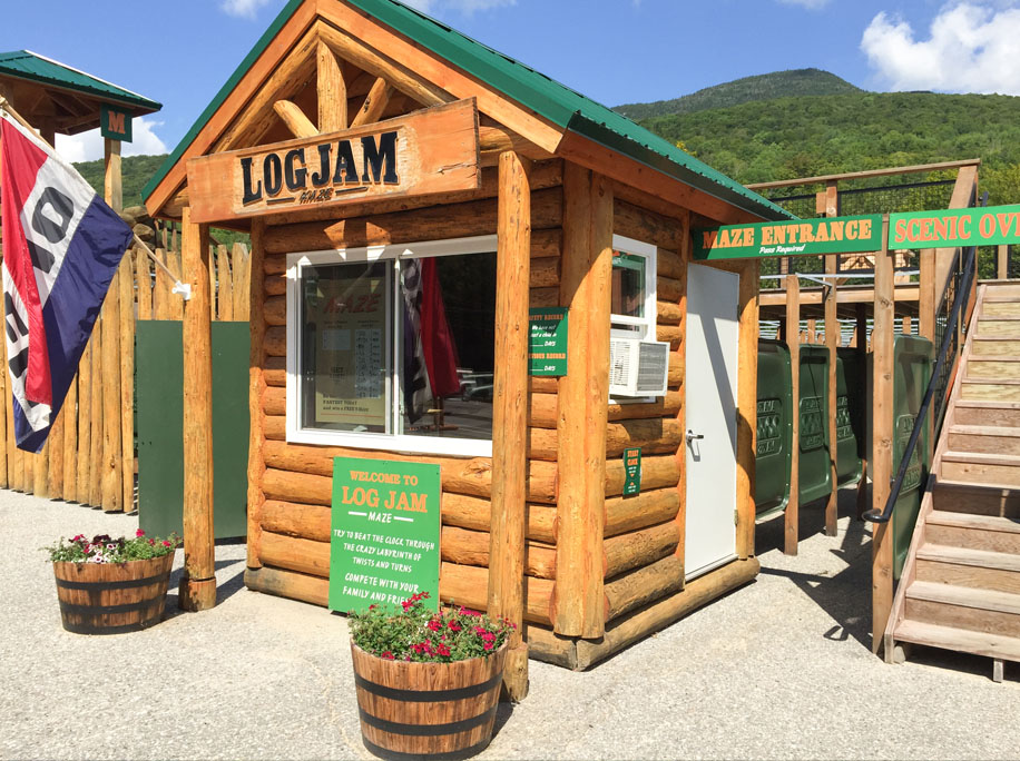 loon mountain log jam maze