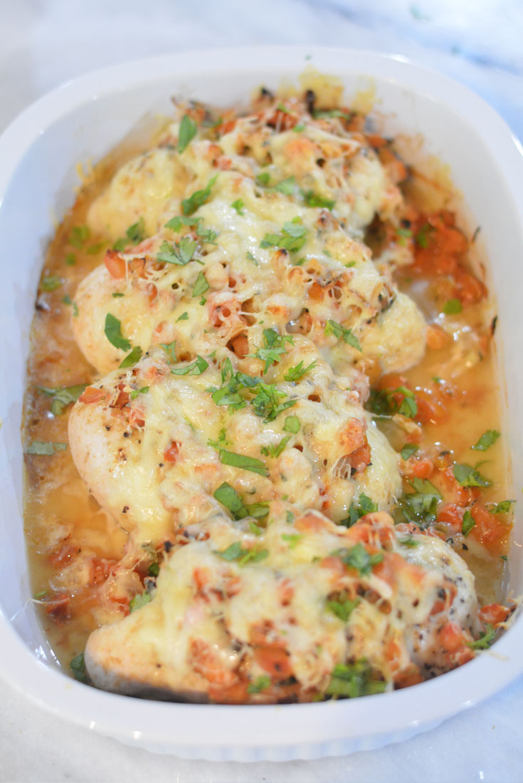 Pico De Gallo Chicken baked in oven