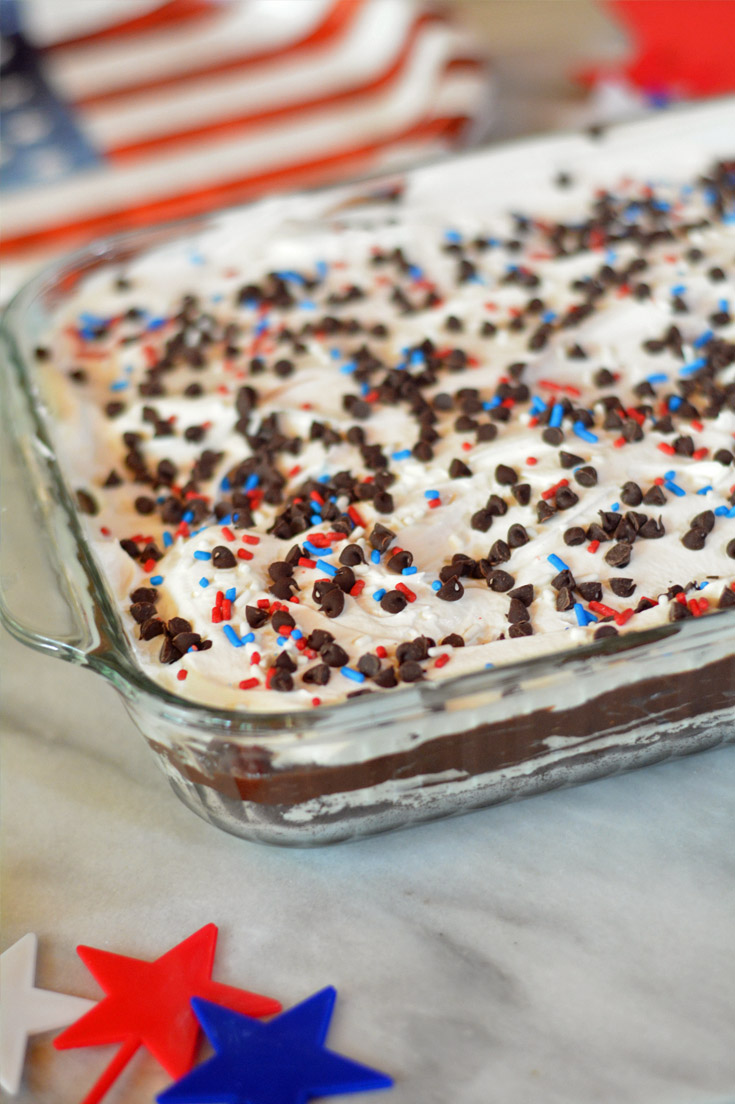 4th of july oreo dessert 