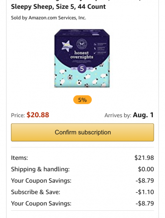 honest diapers amazon coupon