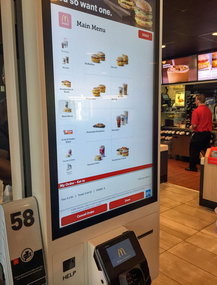 mcdonalds kiosks