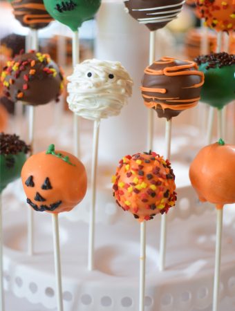 pumpking cake pops