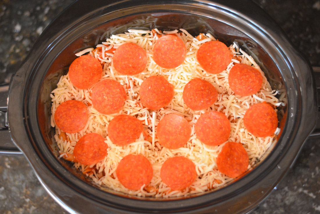 crockpot pizza casserole