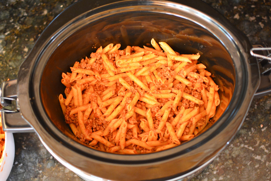 slow cooker pasta