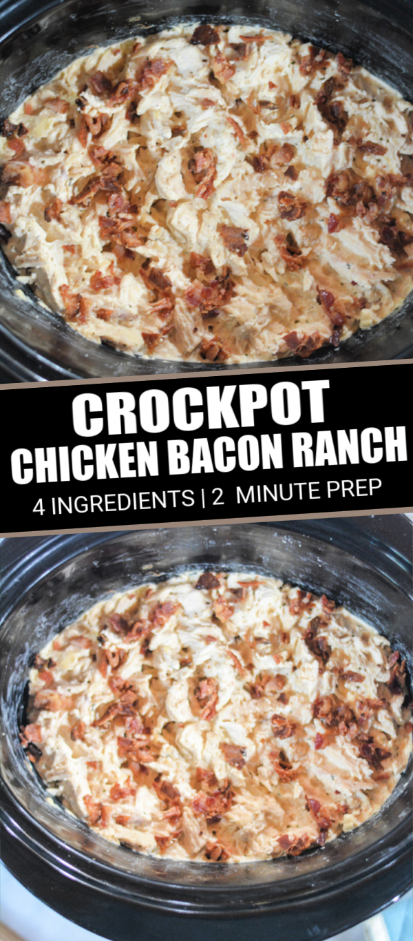 Slow Cooker Chicken Bacon Ranch - Mommy's Fabulous Finds