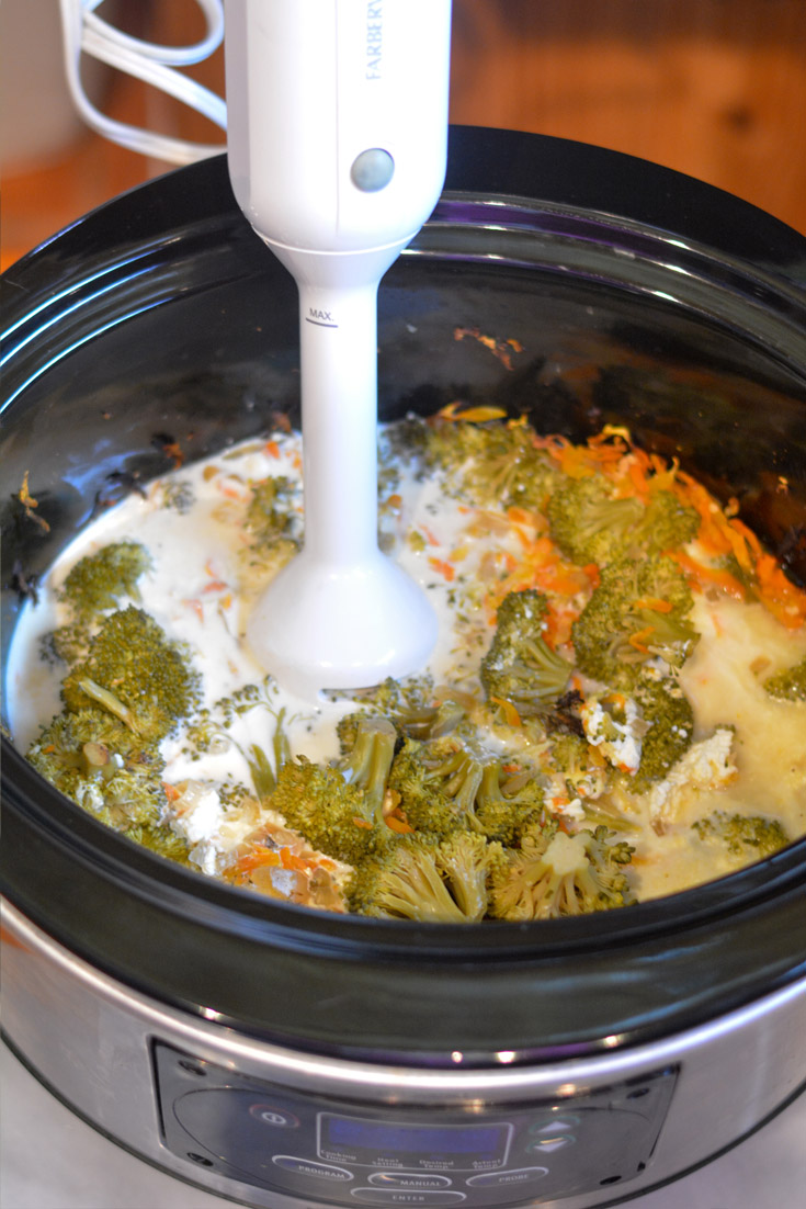 Crockpot Broccoli Cheese Soup ingredients