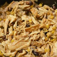 Crockpot Chicken Tacos With Black Beans & Corn
