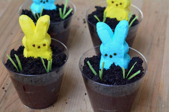 Easter Dirt Cake Cups with PEEPS