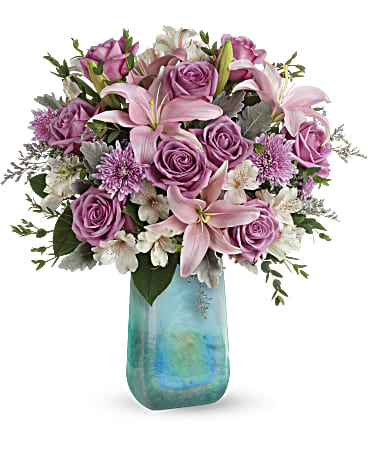 Teleflora's Art Glass Treasure Bouquet