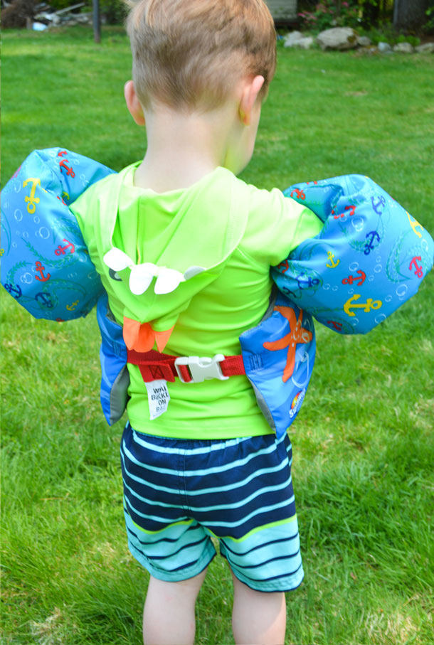 paw patrol swim vest back view