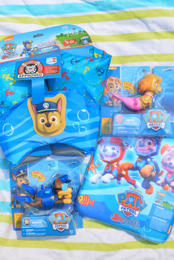 paw patrol swimming toys