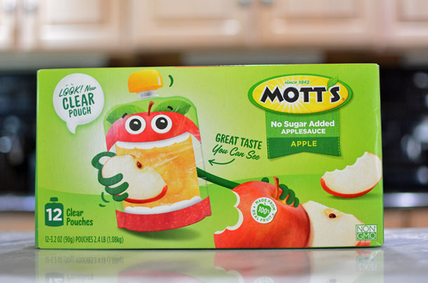 Mott's clear applesauce pouches