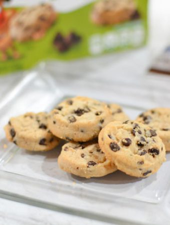 Entenmann's Mini Chocolate Chip Cookies on plate