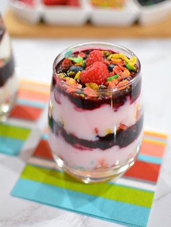 Fruity PEBBLES Yogurt Parfait
