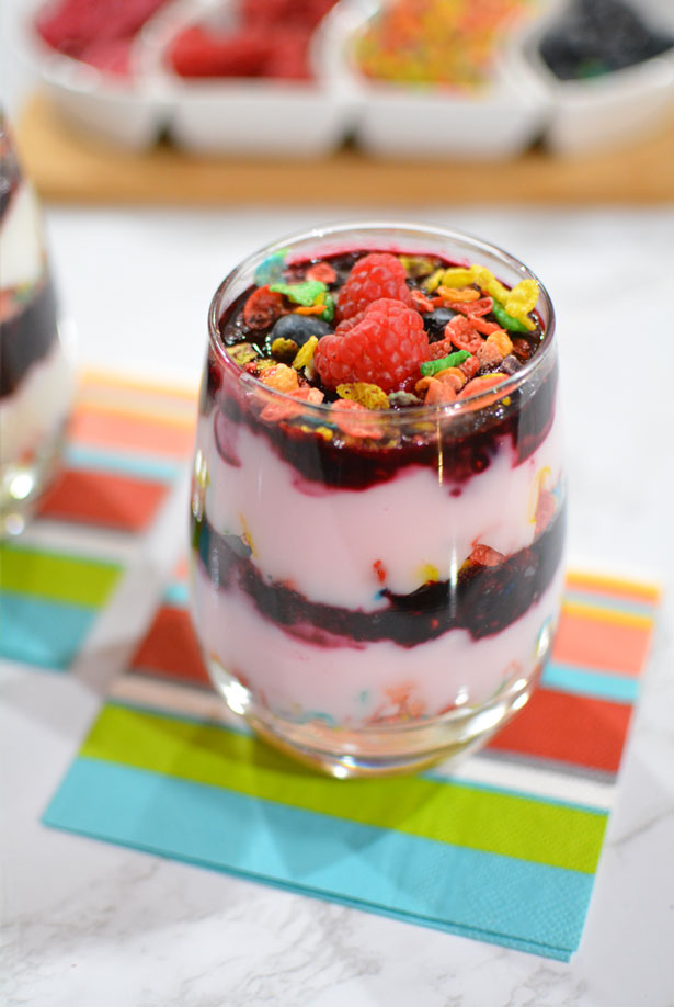  Fruity PEBBLES Yogurt Parfait