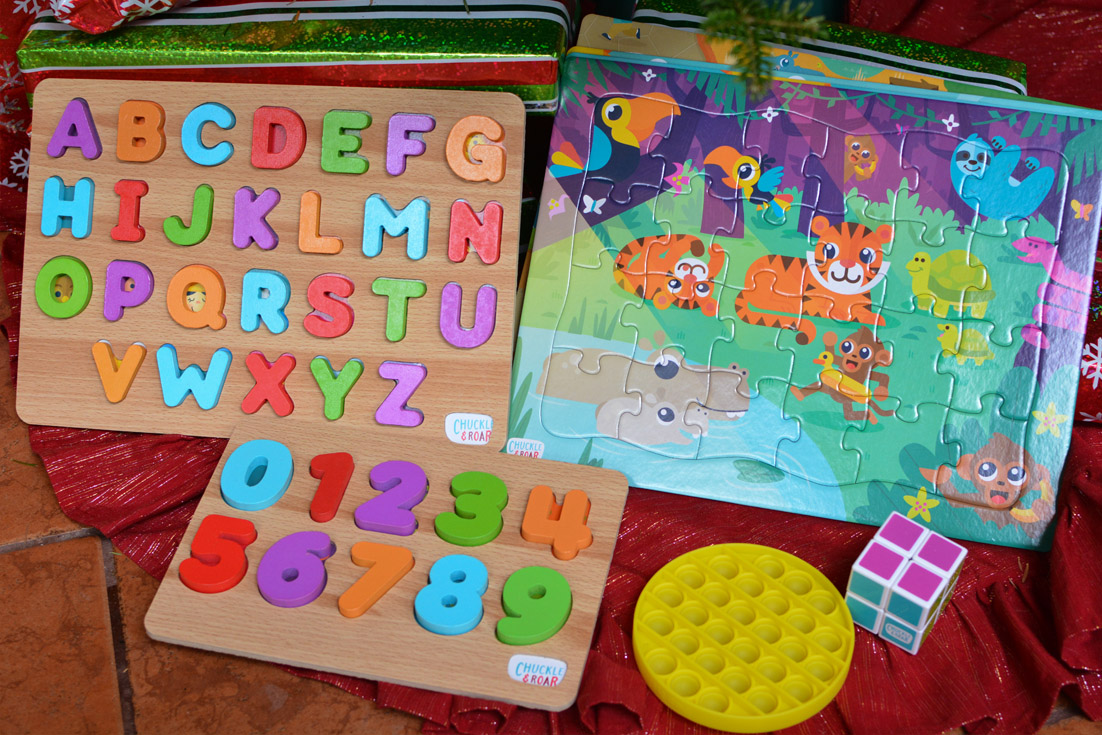 letter and abc wooden chunk puzzles