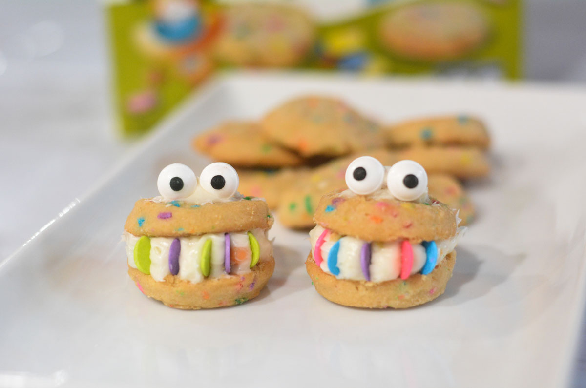 Party Cake Monster Cookie Sandwich