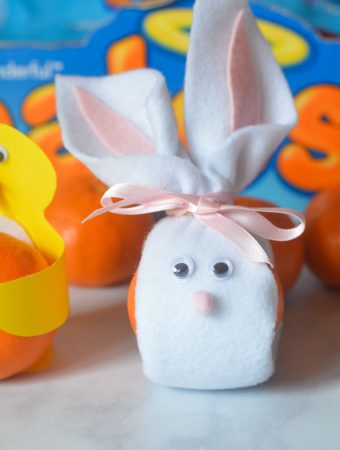 Halos Mandarins decorated as Easter Bunny