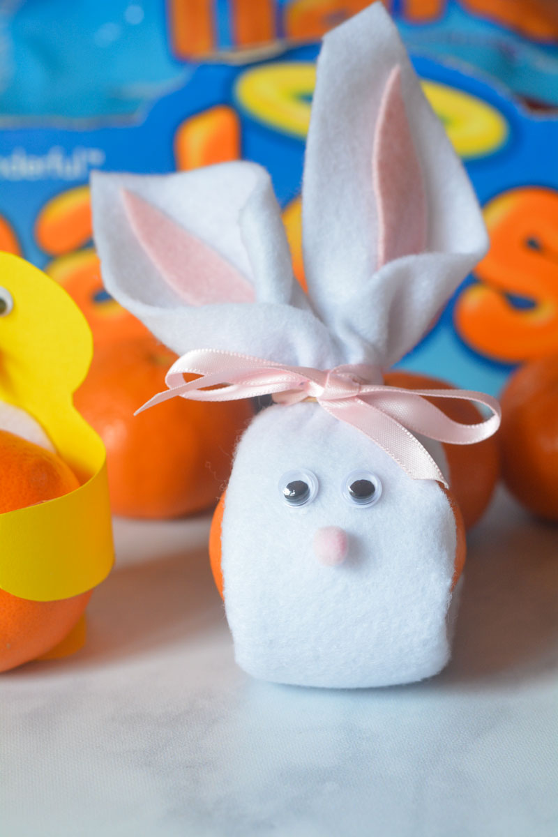 Halos Mandarins decorated as Easter Bunny